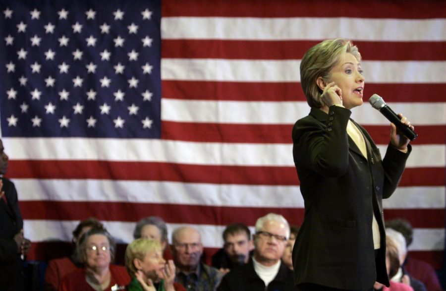 Democratic Presidential hopeful, Sen. Hillary Rodham Clinton, D-N.Y., speaks at a campaign stop at First United Methodist Church in Indianola, Iowa, Wednesday, Jan. 2, 2008. (AP Photo)