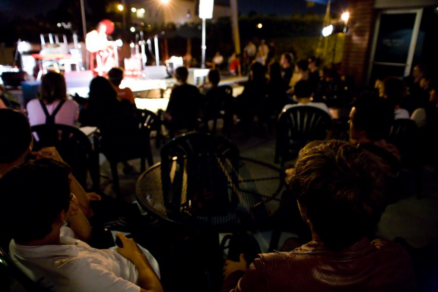 Students enjoying the melodies of Linnea LeBrenton's original music. Photo by Mike Villa