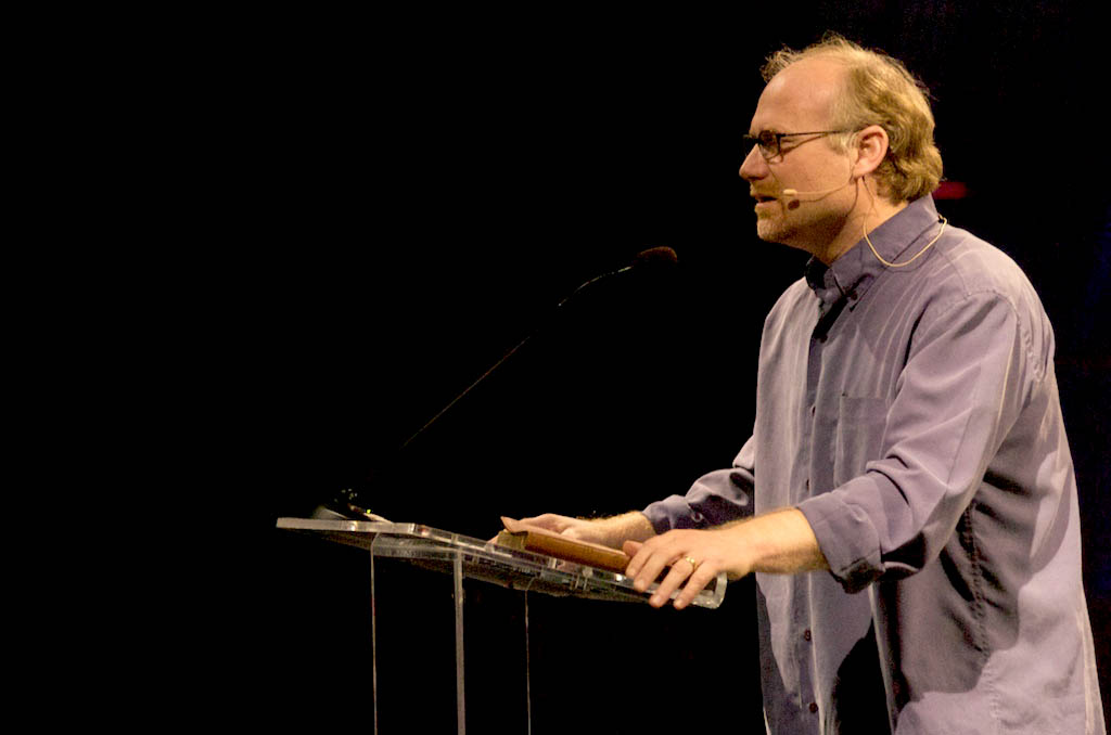 Todd Pickett, leads off the closing session of Torrey Conference on Friday. Photo by Erik Schappert