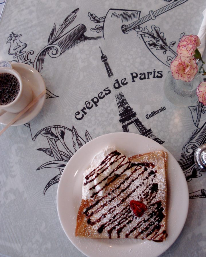 Located at 275 Birch St., Crêpes de Paris brings an assortment of treats and a Paris-inspired ambiance to Brea. Photo by Ashley Shafer