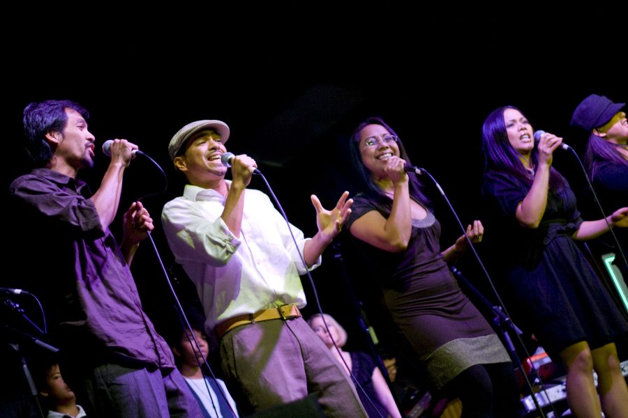 The choral group, 'Ordinary People', performed as part of their stance to help raise awareness of human trafficking through the cause of 'My Refuge House'.   Photo by Bethany Cissel