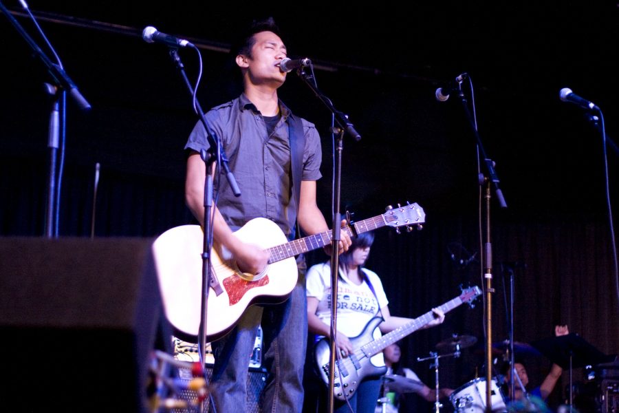 The band '7 or Breakfast' from Cornerstone Church in La Puente, CA were the first to perform at the benefit concert Rock 4 Justice.  Photo by Bethany Cissel