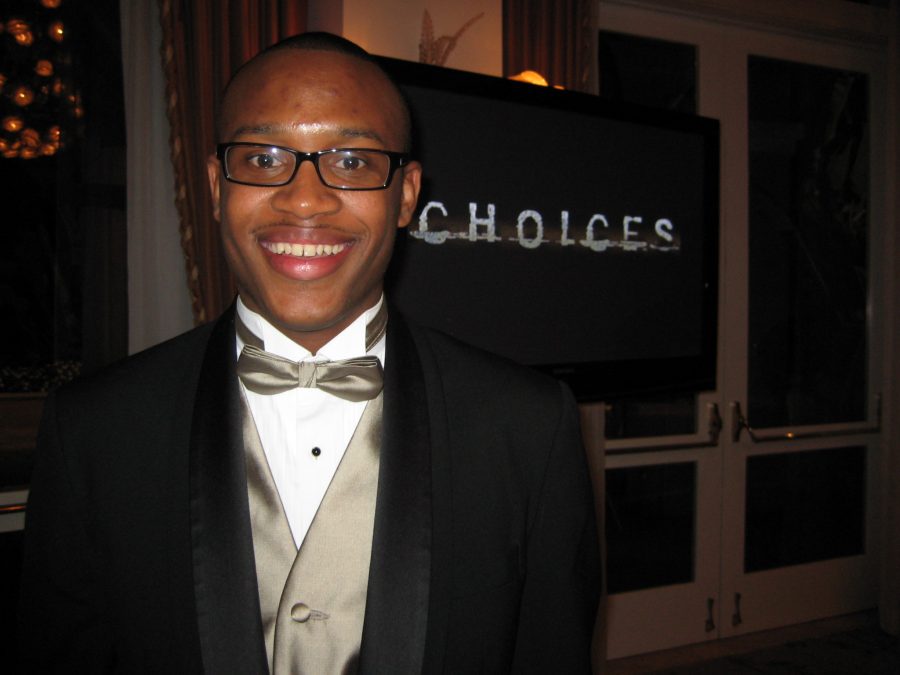 Senior Matthew Jones was honored at The Caucus dinner on Sunday, Dec. 7 for his film “Choices.” Photo by Courtesy: Matthew Jones