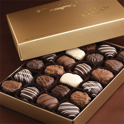 A box of truffles is a perfect Christmas gift to satisfy any chocolate-lover.