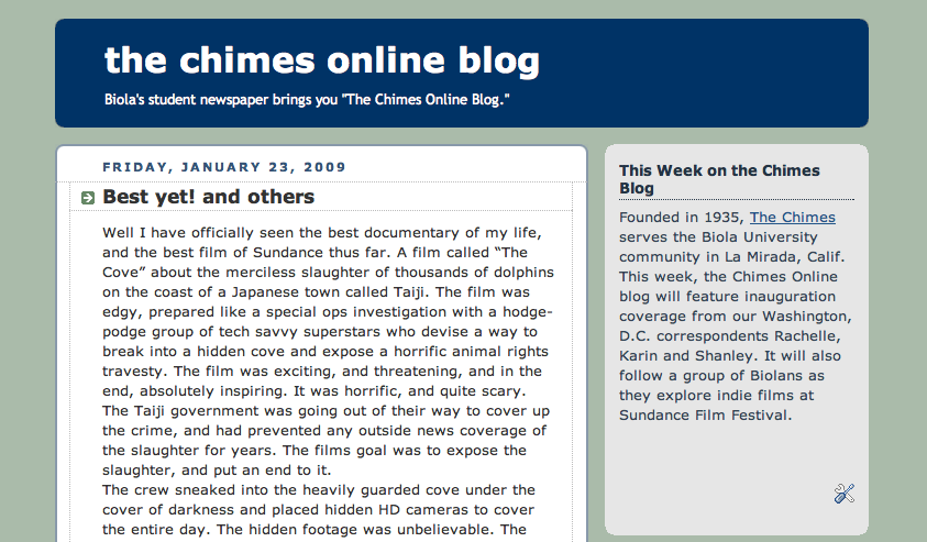 Visit the Chimes blog at http://thechimesonlineblog.blogspot.com.