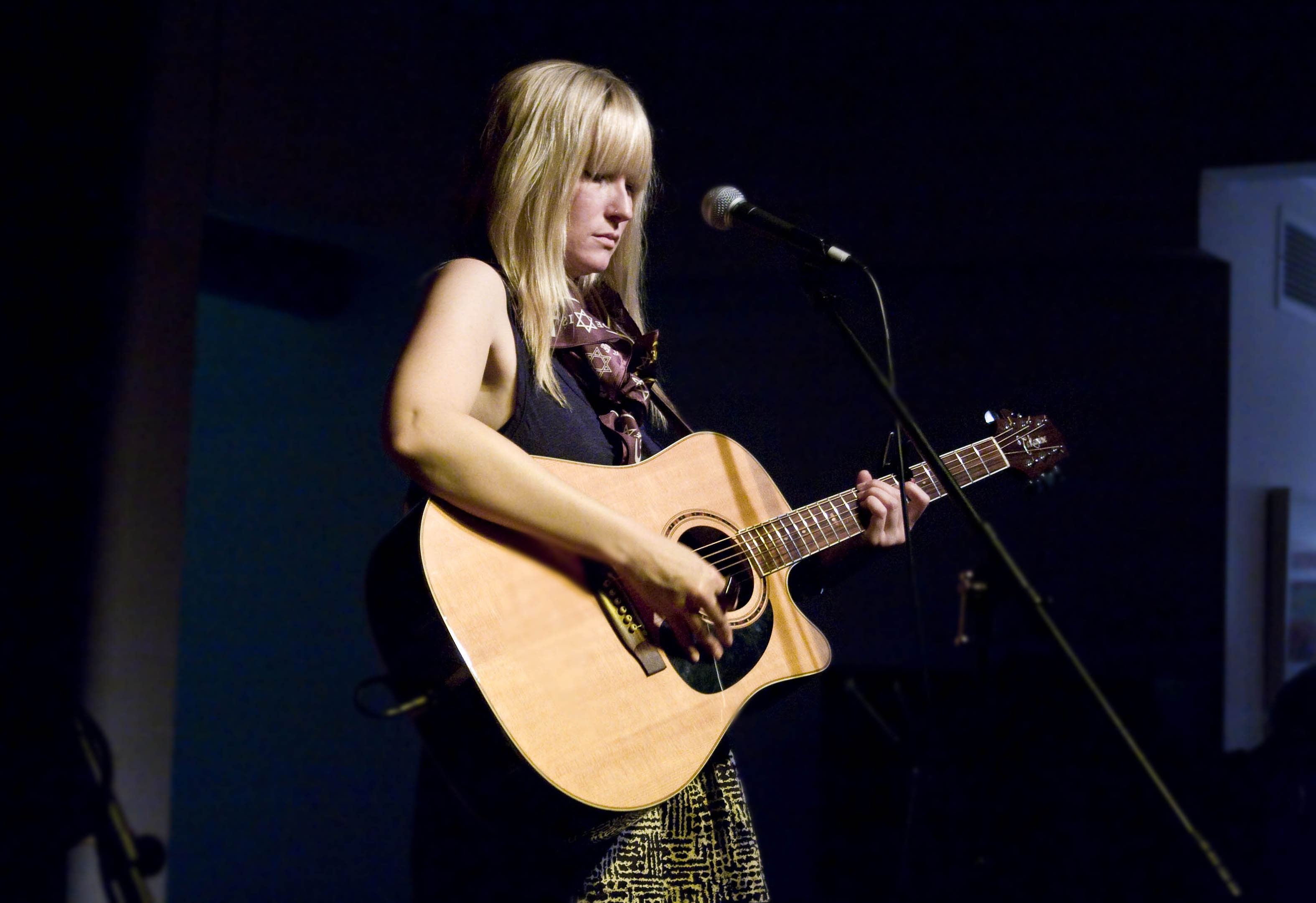 Musician Molly Jenson released her first album Tuesday, March 3 at her record label's office, Sync @ Bully! Pulpit/Nettwerk Music Group, in Hollywood, Calif. Photo by Kelsey Heng