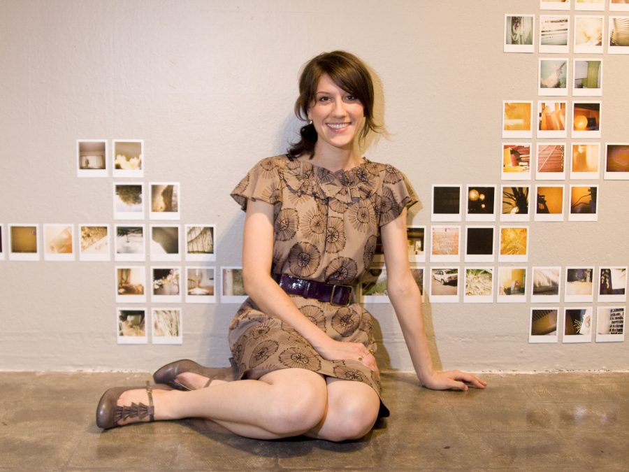 Shannon Leith’s senior art show, “Today”, show consists of polaroids from 100 different days that explore daily life in the present.  *Photographer: Kelsey*