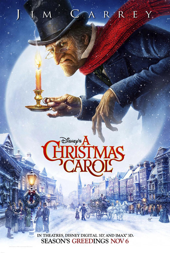 Jim Carrey plays the voice of Scrooge and all three ghosts in A Christmas Carol, a computer animated version of Charles Dickens classic novel.