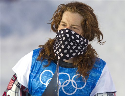 Shaun White of the United States Mens snowboard team is seen following a run on the pipe during an open practice at Cypress Mountain, Vancouver, British Columbia, Sunday February 14. (AP Photo/The Canadian Press, Tara Walton)