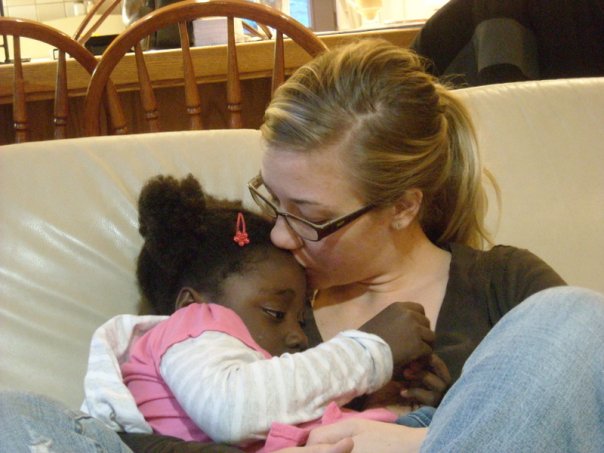 Shanley Knox with Betany, a Haitian orphan whom Knox met in 2006 while working for Three Angels Children’s Relief.