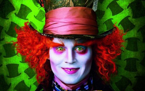 Johnny Depp plays the Mad Hatter in Tim Burton's "Alice in Wonderland," which opened last week.