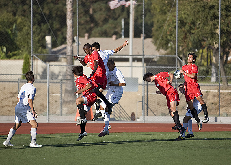 The Eagles played an exhibition game against Cal State San Bernardino on Saturday, August 28. Biola lost 0-1 in their first home game of the season. Photo by Kelsey Heng