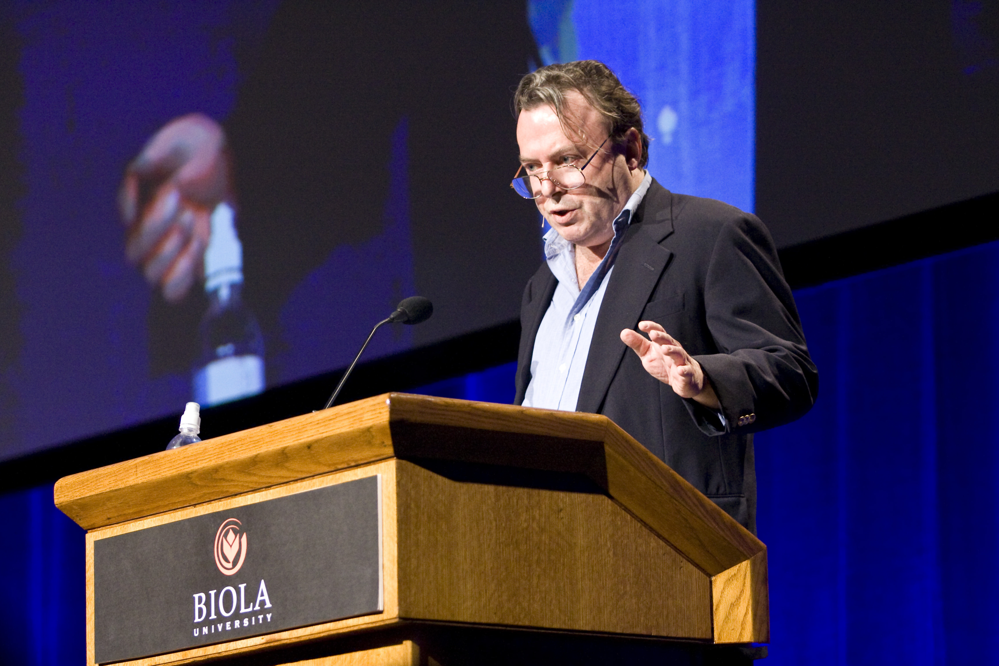 Christopher Hitchens visited Biola last spring to participate in a debate with Dr. Craig Hazen. | Kelsey Heng