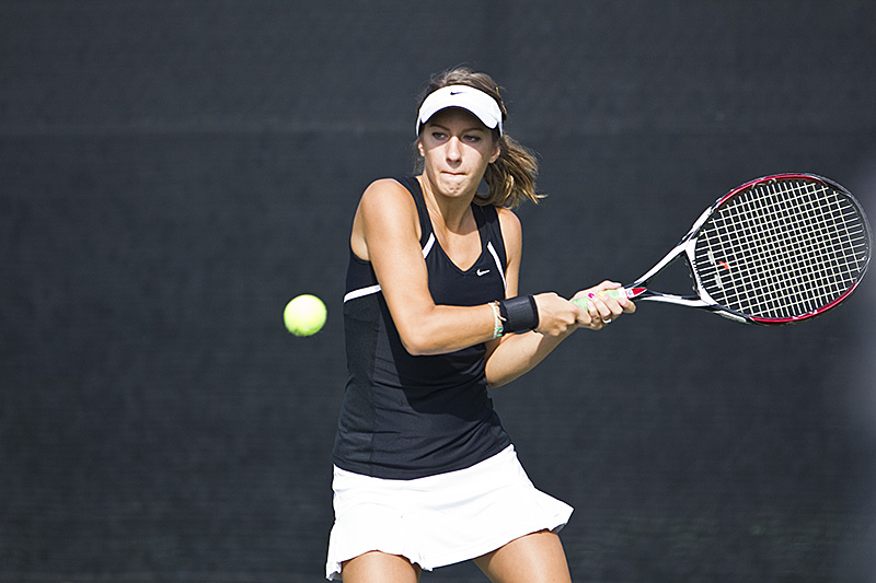 Biolas womens tennis beat Cal Tech 5-4 on Saturday. The team played 3 doubles and 6 singles matches. |Job Ang/THE CHIMES 