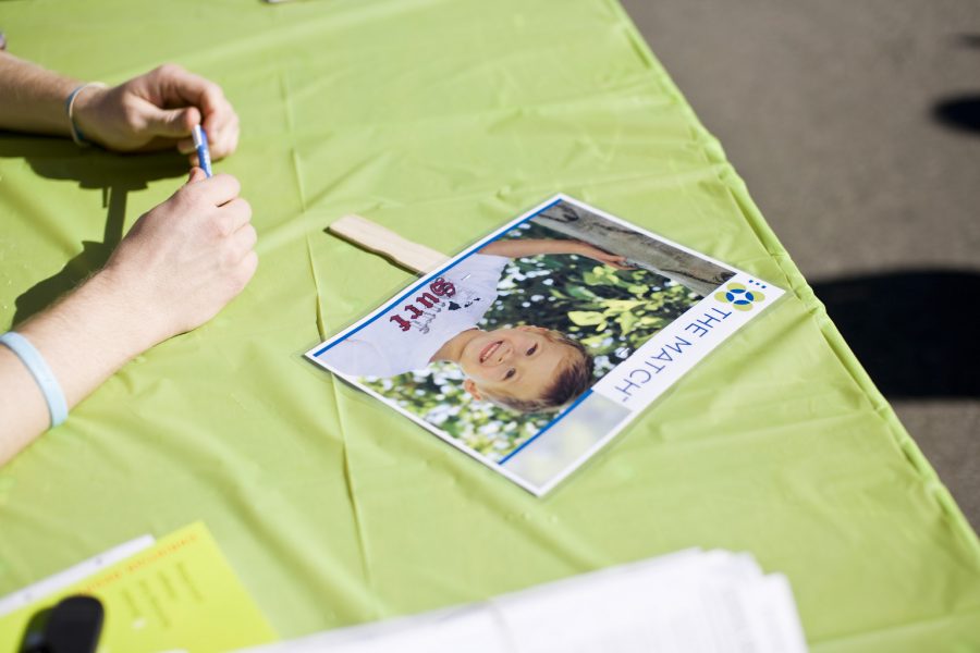 Wednesday, February 9 members from Richfield Community Church held a Bone Marrow Drive on campus along Sutherland Way. Students participated in the drive by filling out paperwork and giving cotton swab samples. |Kelsey Heng/THE CHIMES 
