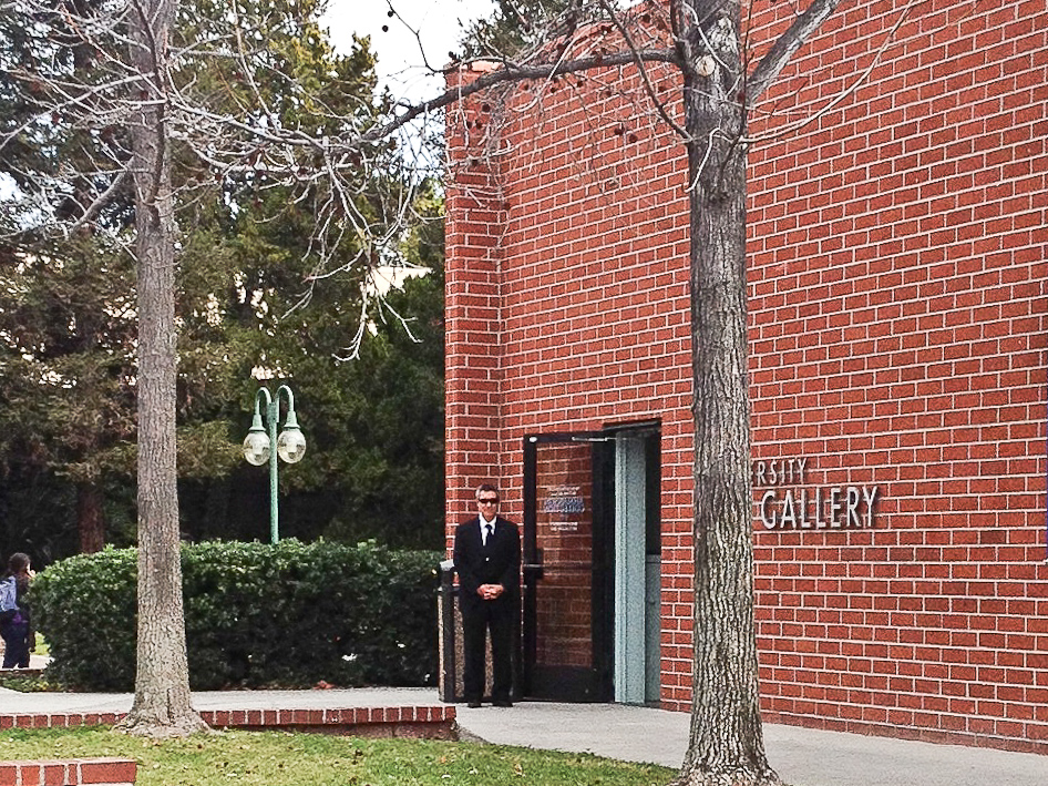 Security has been keeping close watch on the Ahmanson Collection of 20th century art that currently fills the campus gallery. | Ashley Jones/THE CHIMES