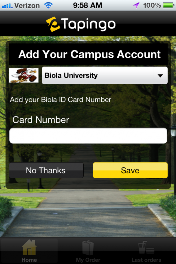 Bon Appétit is testing a smart phone app that will allow students to pre-order their meals at Biolas on-campus eateries. | Screenshot 