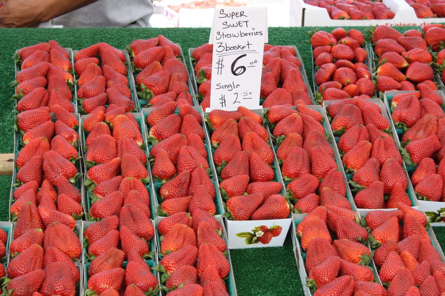 Quite a few stands sell strawberries, so make sure to browse first to find the best price. | Amy Seed/THE CHIMES