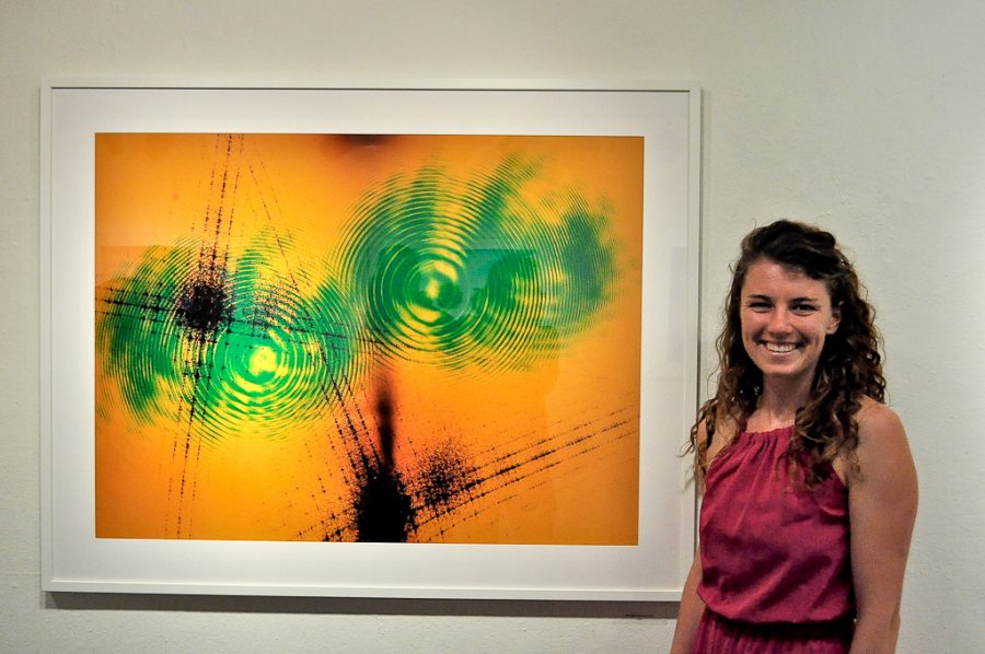 Senior, Bachelor of Science major Clarissa Kenney filled the Art Gallery Annex with her photographic presentation called, Most Brilliant Light. Her work will be displayed in the gallery from April 30-May 4, 2012. | Meagan Garton/THE CHIMES