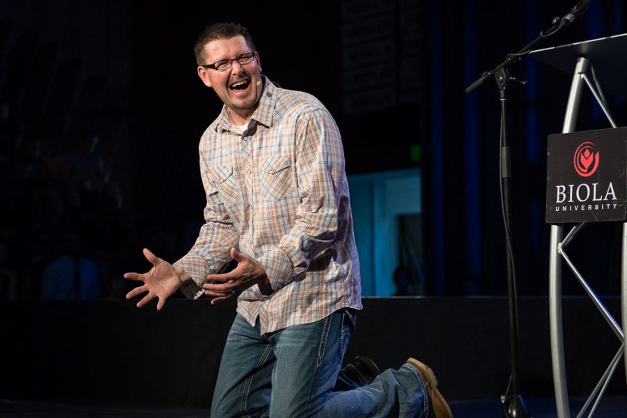 Mark Batterson speaks on Matthew 10 during the Wednesday afternoon session. | Olivia Blinn/THE CHIMES
