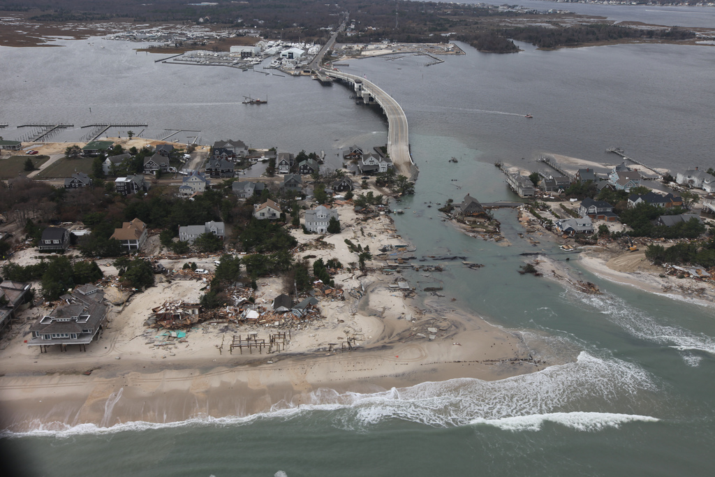 Hurricane Sandy causes damage along the New Jersey coast. | Courtesy of U.S. Fish and Wildlife Service - Northeast Region [Creative Commons]