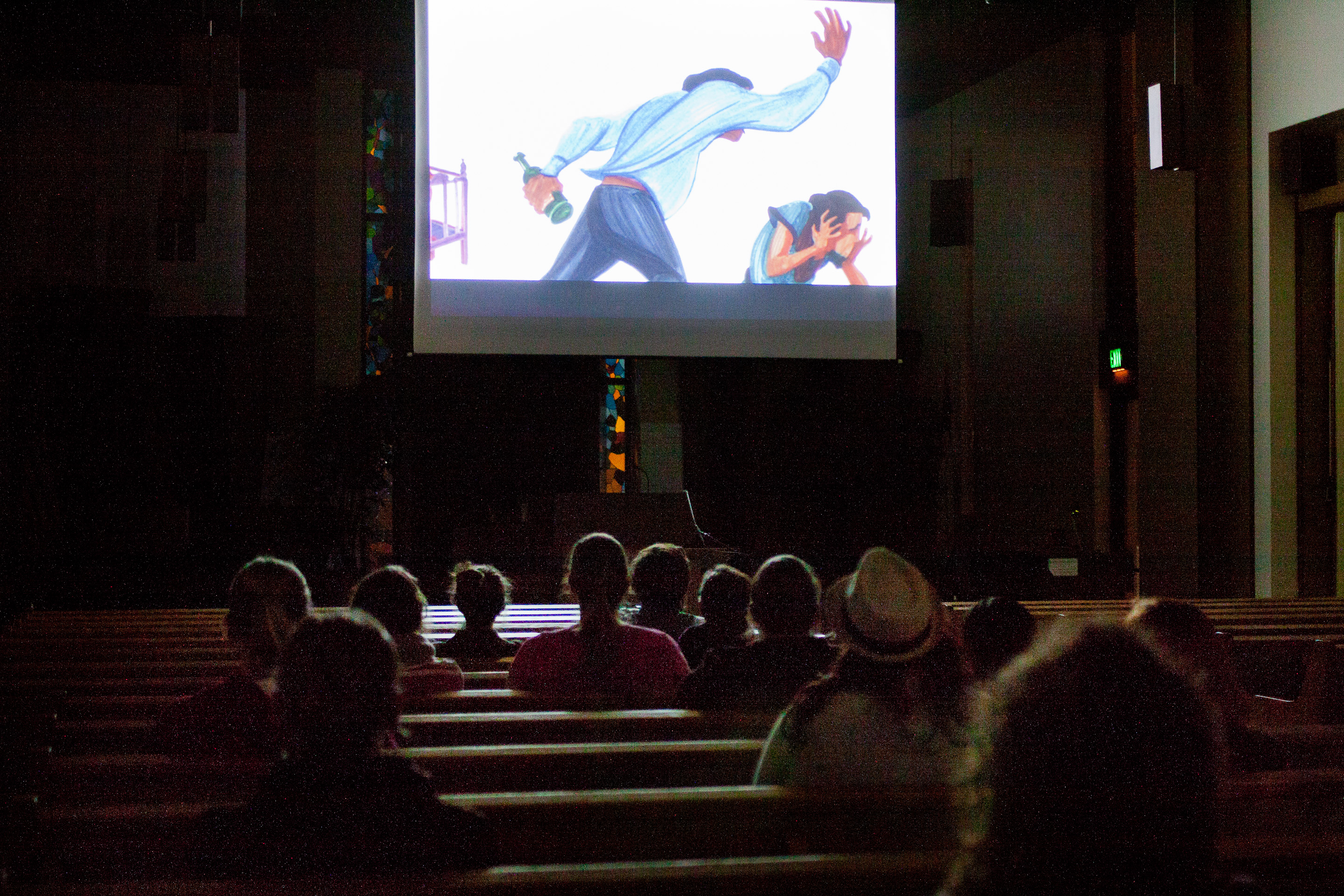 On Tuesday night, students viewed screening of "It's A Girl," a documentary aout abandoned and trafficked girls, as well as the gendercide that exists in some countries. | Grant Walter/THE CHIMES