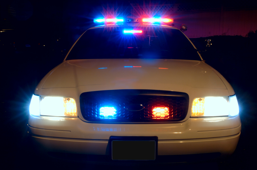 police car lights crime log1