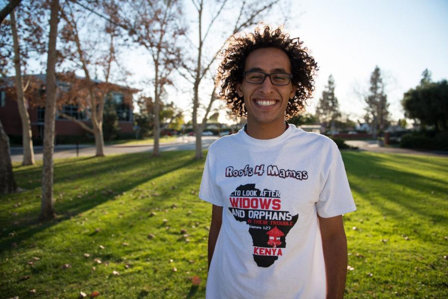 Phil Rizkalla, junior, raised over $19,000 -- nearly twice his goal -- to fund Roofs 4 Mamas, a project he founded in Nov. 2013 to extend physical and spiritual restoration to the livlihoods of widows in East Africa. | Lena Smith/THE CHIMES
