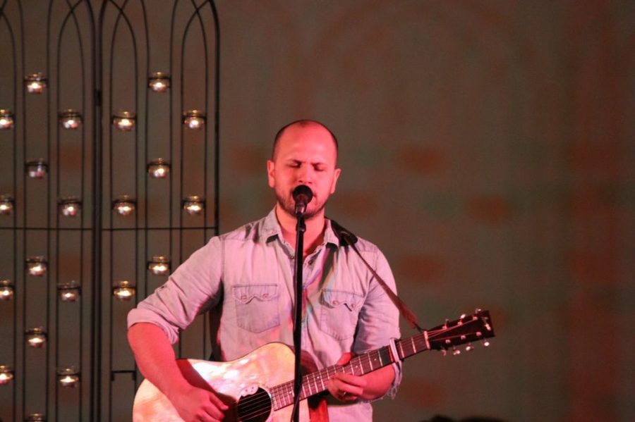 David Gungor, lead singer of the band, The Brilliance, performs with guitar in hand earlier this year. The Brilliance will be playing for the Razors Edge conference being held on Biolas campus from Feb. 27 - March 1. | Courtesy of qaumc.org