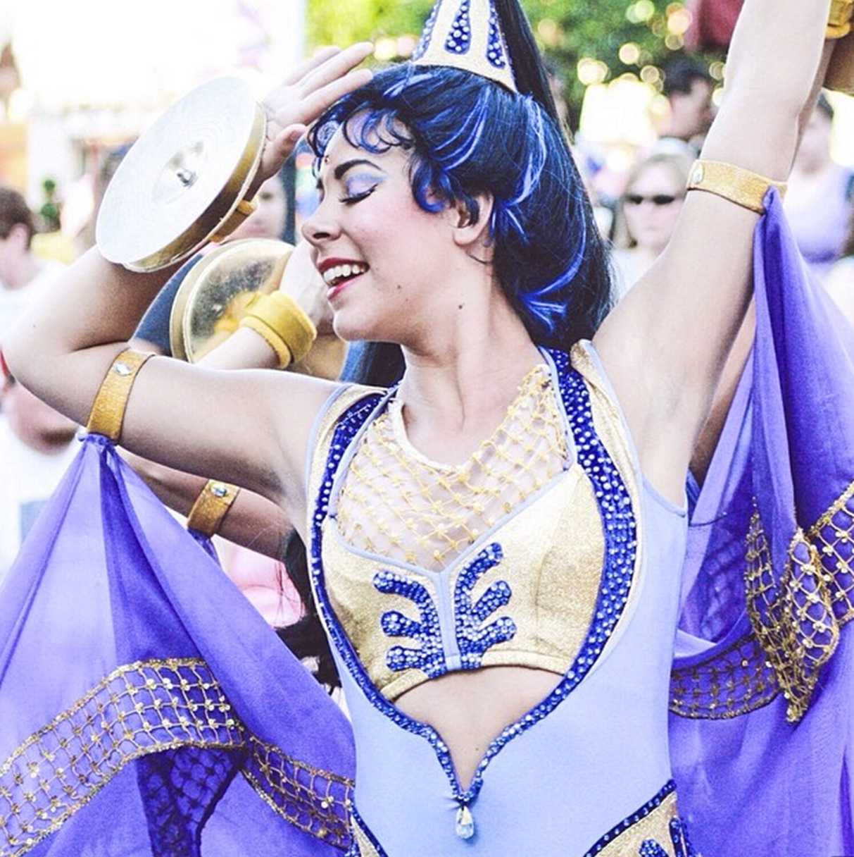 Sophomore media management major Danae Mitchell performs in multiple parades at both Disneyland and Disney's California Adventure. “Since I love to dance and perform, it doesn’t ever really feel like a job,” Mitchell said. | Photo courtesy of Emily Macer