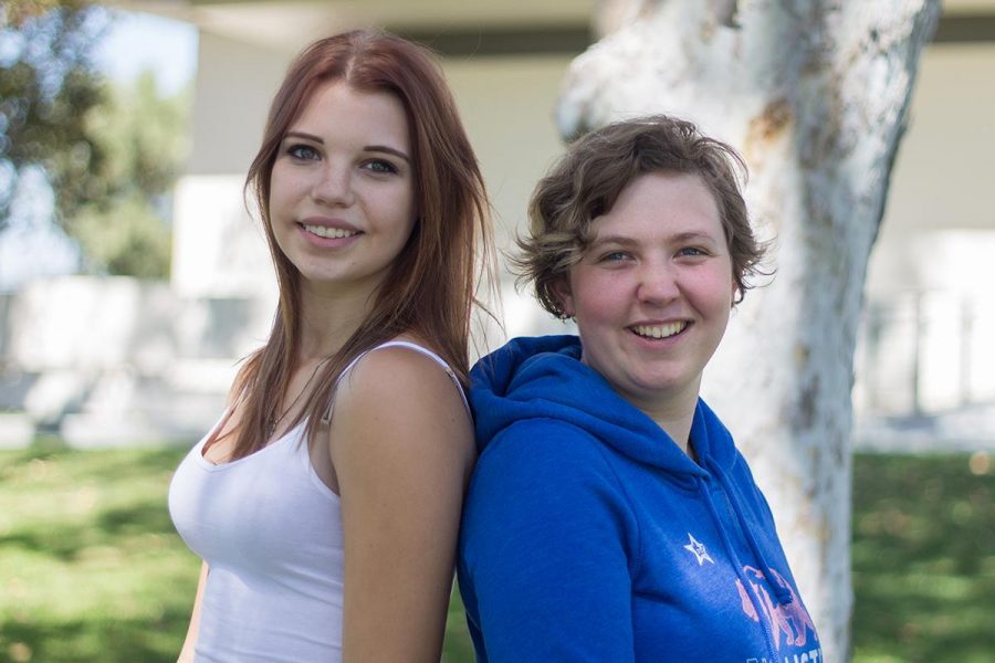 Feminist club presidents sophomore Delaney Bruckner and freshman Kris Coe plan to raise awareness about the seriousness of womens equality. | Katie Evensen/THE CHIMES