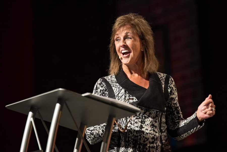Anne Beiler, founder of Auntie Annes Pretzels, opened up Torrey Conference 2014 with a session about the importance of confession and forgiveness in the midst of overcoming pain and shame. | Anna Warner/THE CHIMES