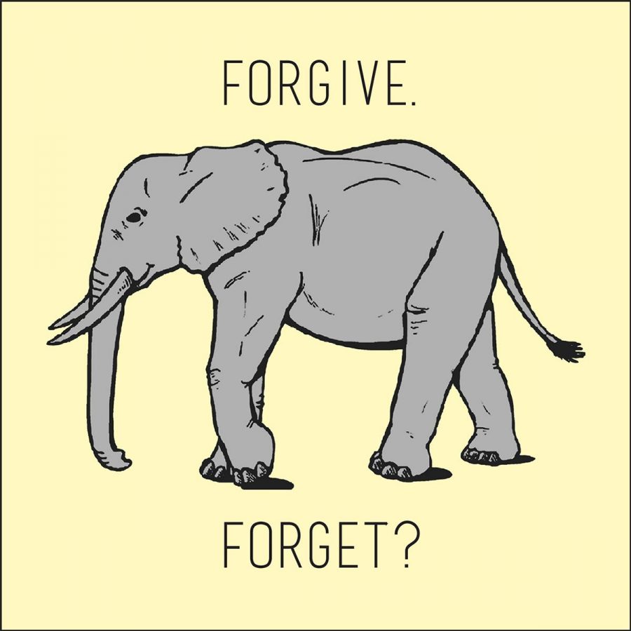 The Chimes staff considers what it means to forgive someone. | Illustrations by Jessica Byrd/THE CHIMES