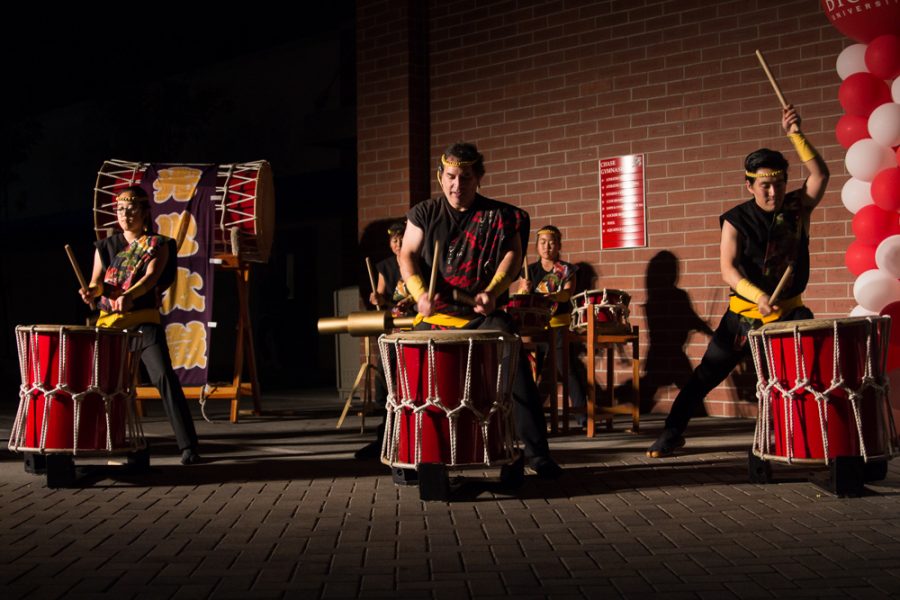 Taiko drum group performs during the last night of SCORR conference.  |  Marika Adamopoulos/THE CHIMES