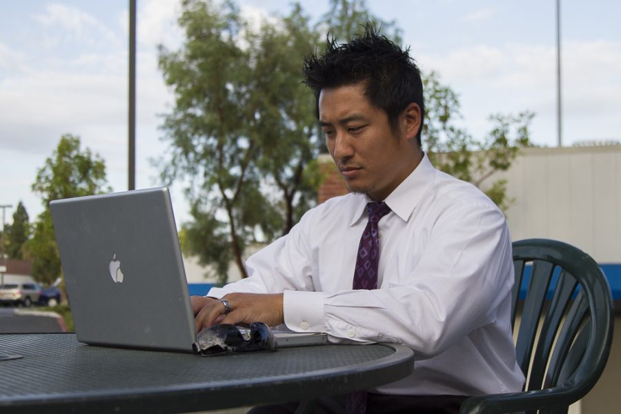 Associate professor Biblical Interpretation, John Shin, is an example of how technology-based learning has the potential to better the lives of teachers and education as a whole. | Matthew Maitz/THE CHIMES
