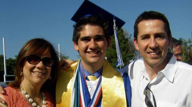 Pictured: Jeffrey Hubbard with parents.  |  Photo courtesy of Jeffrey Hubbard