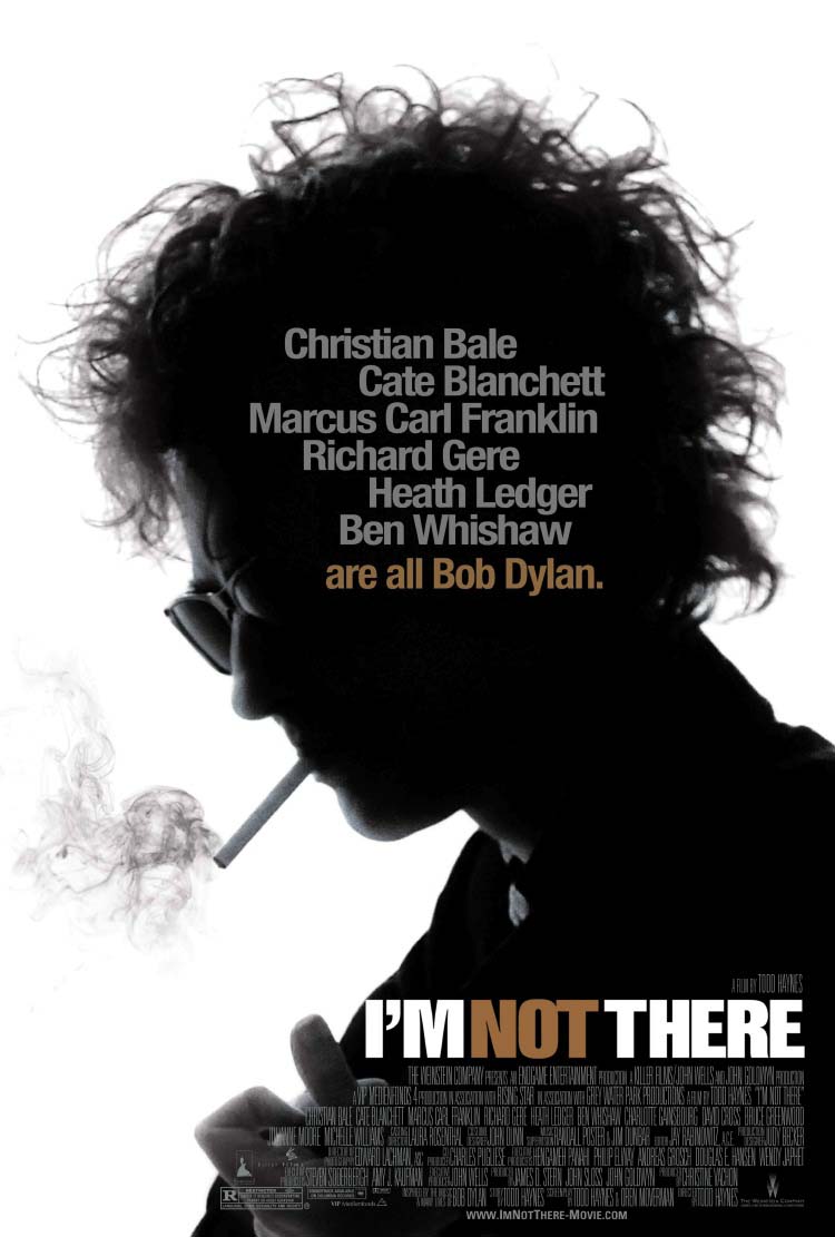 "I'm Not There" stars Christian Bale, Health Ledger and Cate Blanchett.