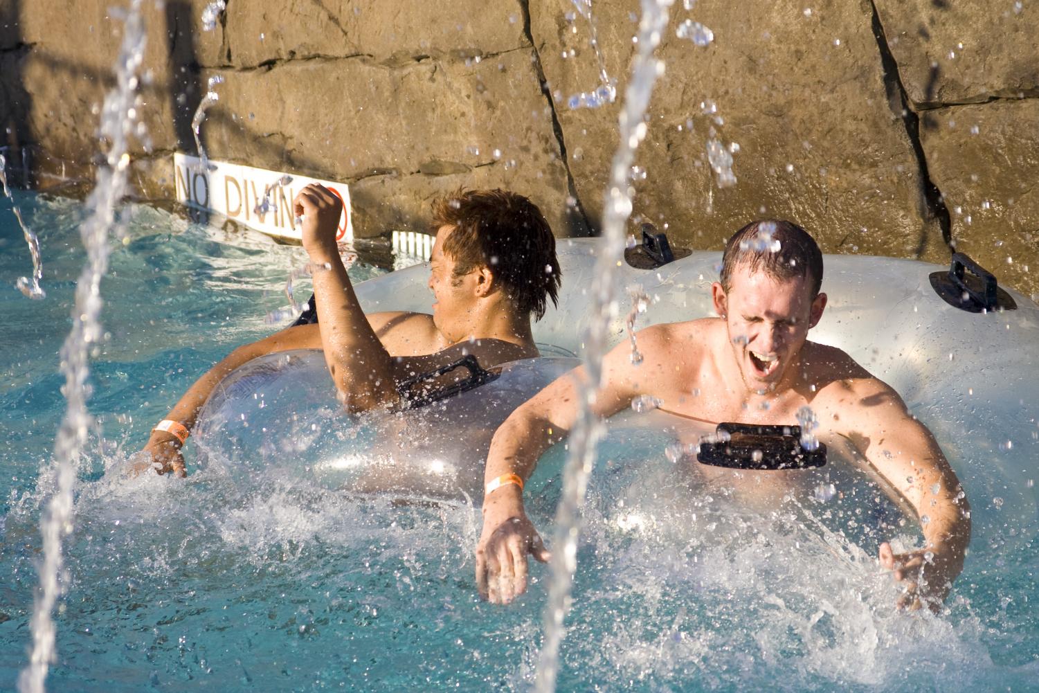 The Splash! water park filled with students Friday afternoon for the AS Splash! Event to enjoy fun, food, and water with friends.