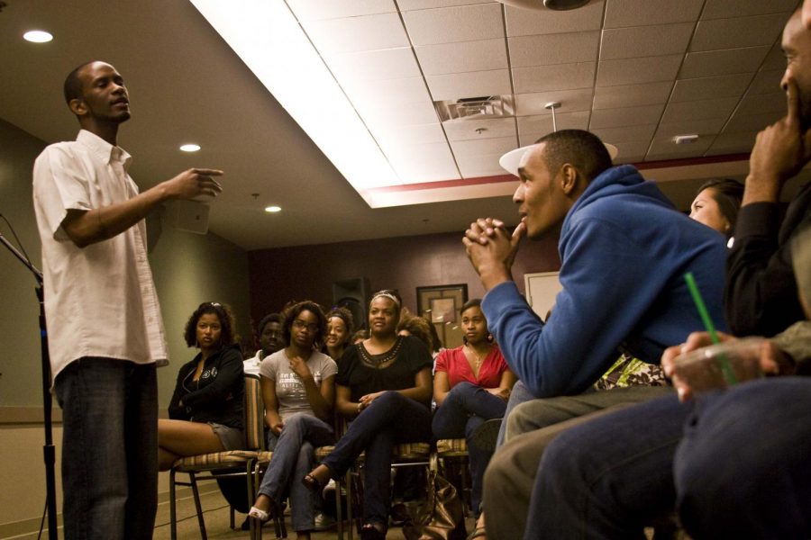 During the Poetry Lounge, audiences were captivated by the performance of guest poet Judah 1