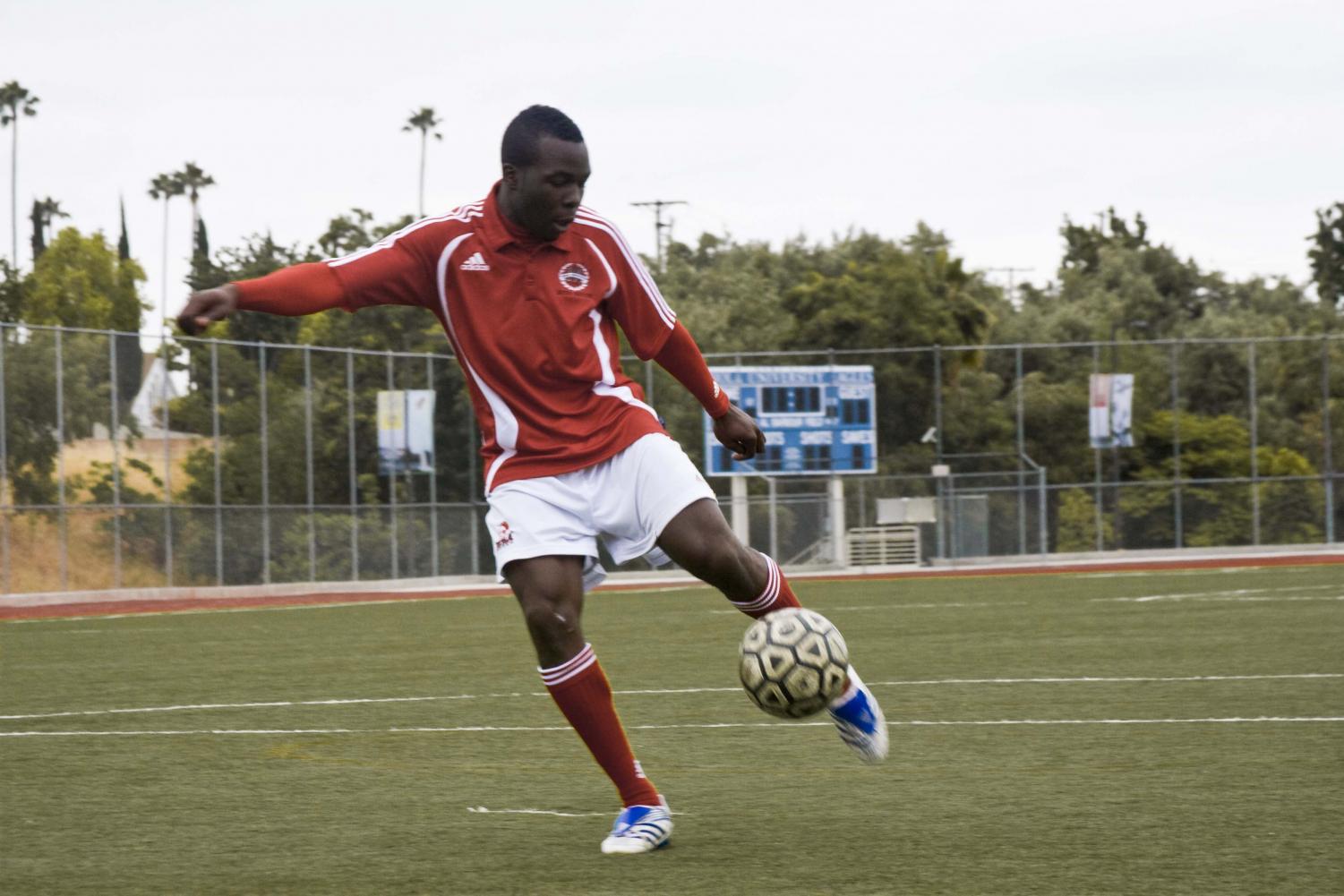 Sophomore Shalom Bako, a forward on Biola's soccer team, has recently been accepted to join the Young Los Angeles Galaxy soccer team.