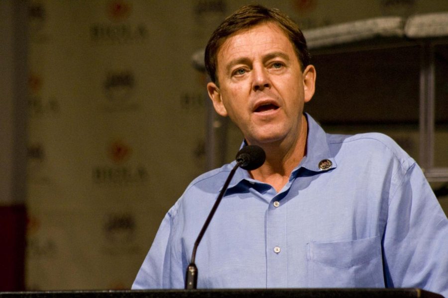 Rev. Alistair Begg spoke at the Centennial Chapel on Wednesday and focused on the topic of temptation.
