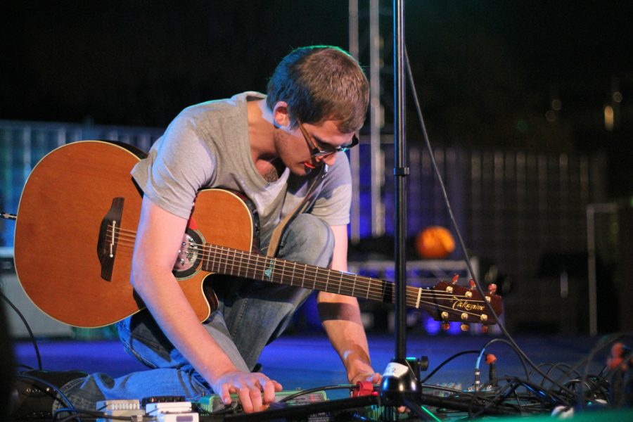 1st place winner, Ryan Leith, performed as solo guitarist/looper with his original song "Smile for Me" in Punk 'N' Pie 2010. TREVOR SMITH/The Chimes