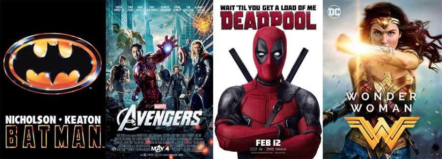 The+four+superhero+movies%2C+Batman%2C+Avengers%2C+Deadpool+and+Wonder+Woman%2C+that+changed+the+genre.