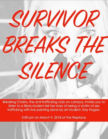 "Survivor Breaks the Silence" poster