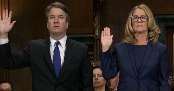 Kavanaugh and Ford side by side