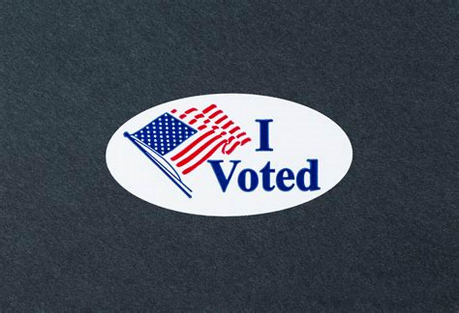 "i voted" sticker