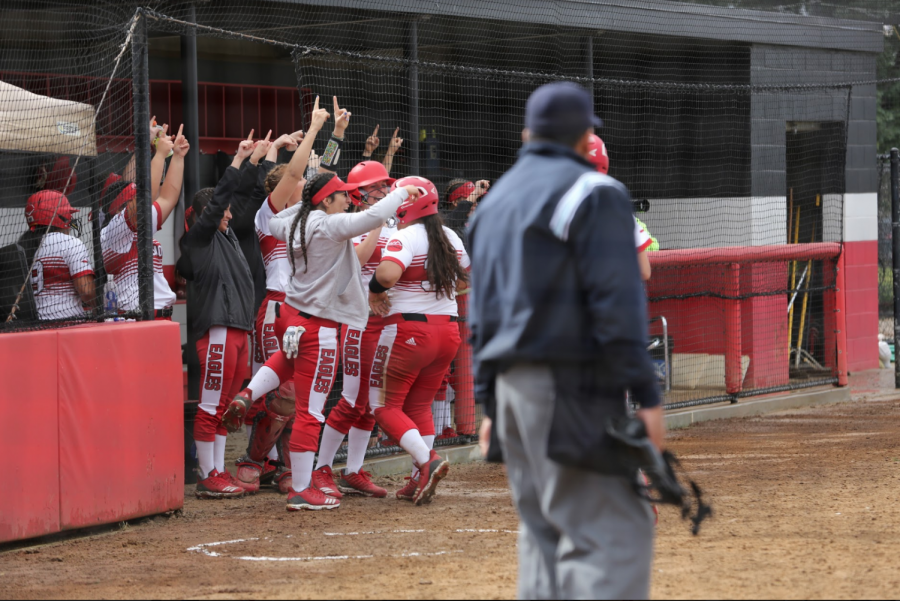 Softball+splits+doubleheader+against+Hawaii+Hilo