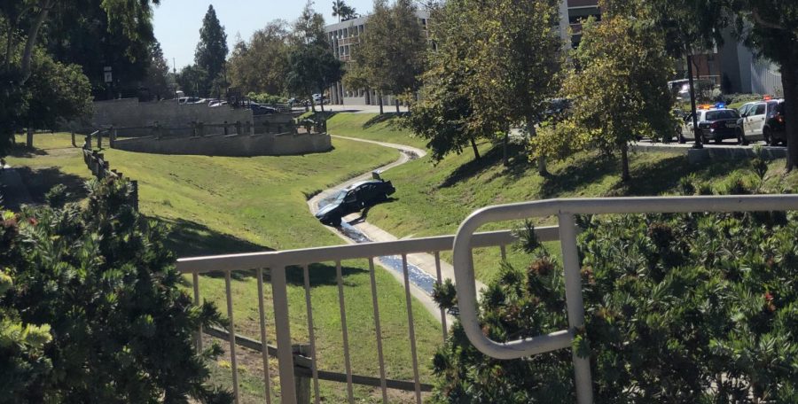 LASD arrests man who crashed car into creek near La Mirada entrance