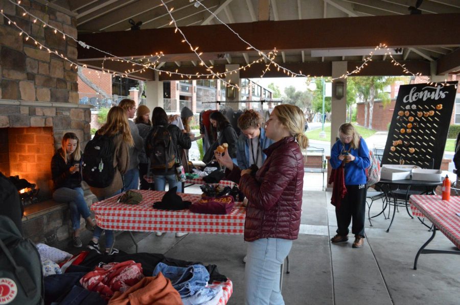 The Breaking Chains club hosted a pop-up thrift shop to raise awareness about human trafficking.