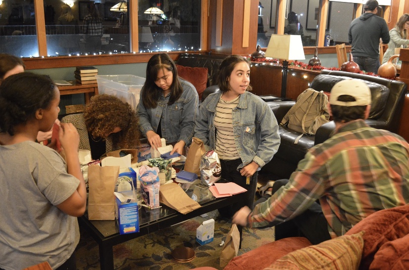At the fourth annual GRITmas, students came together to serve homeless women by making care packages. 